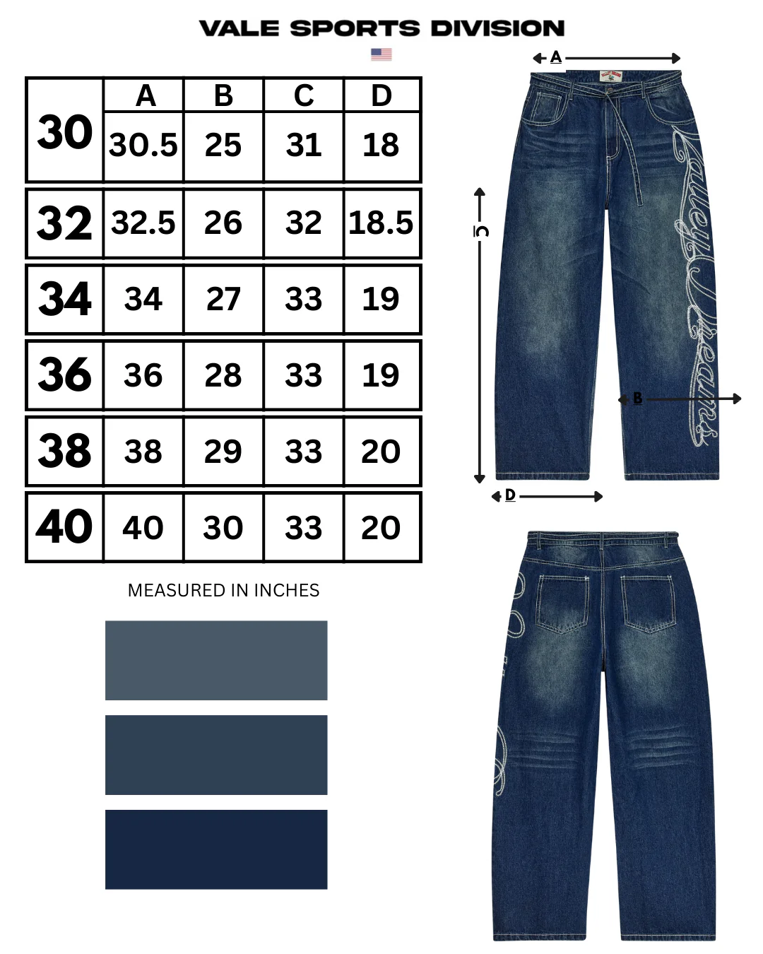 BIG STITCH DENIM [BLUE] - Image 3