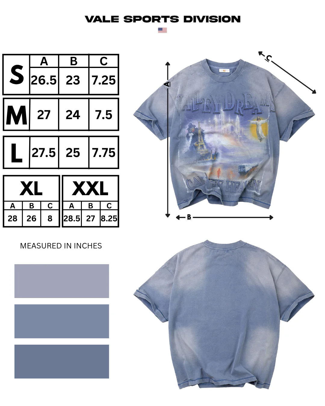 CAN I SEE HEAVEN TEE [BLUE] - Image 3