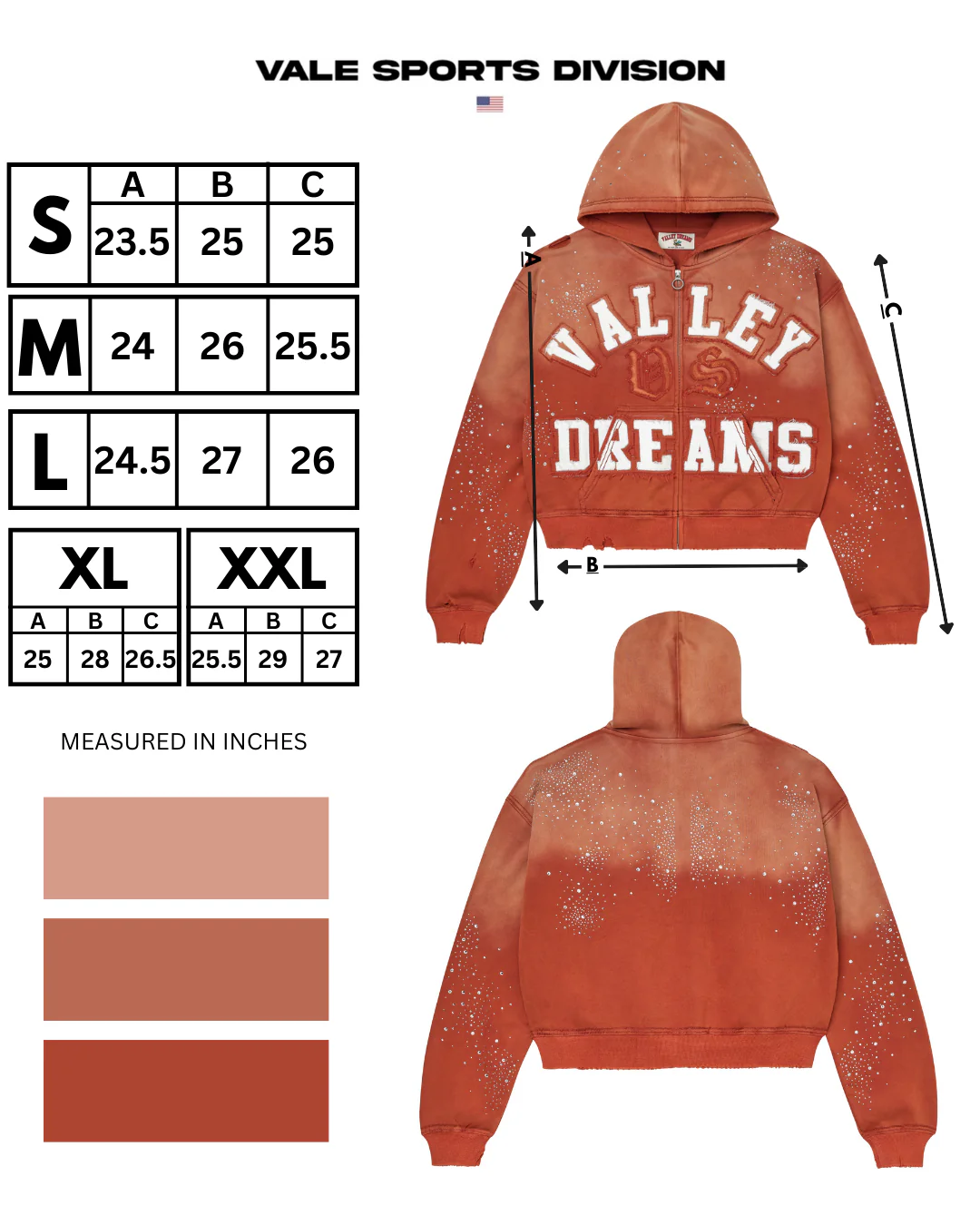 CLASSICO ZIP UP HOODIE [ORANGE] - Image 3