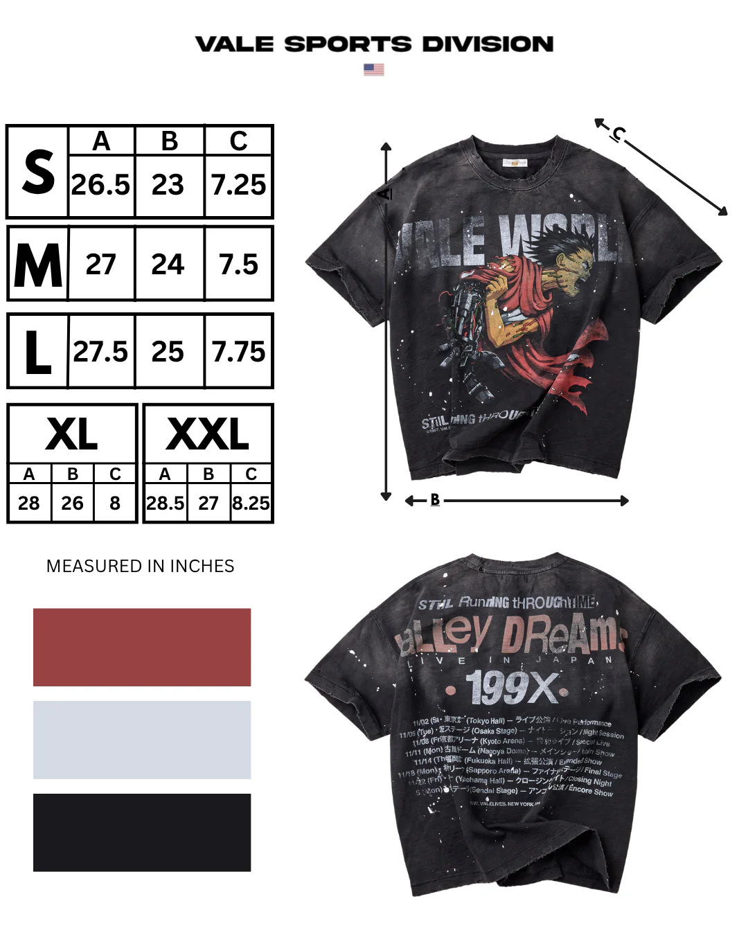 VALE WORLD TEE [BLACK] - Image 3